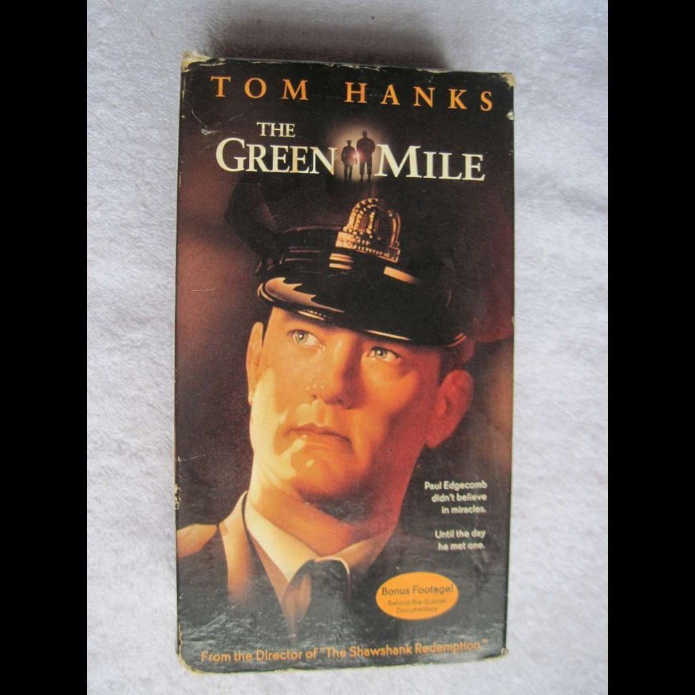 The Green Mile Tom Hanks Michael Clarke Duncan 2000 VHS Cassette Tape Bundle $2